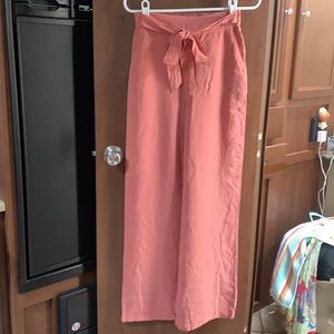 NWOT Dusty rose wide leg pants